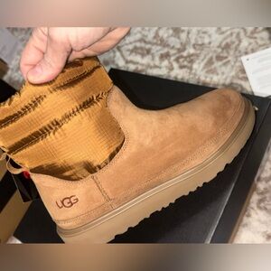 UGG Men’s Tan Suede Mini Mod Slip-On Ankle Boot